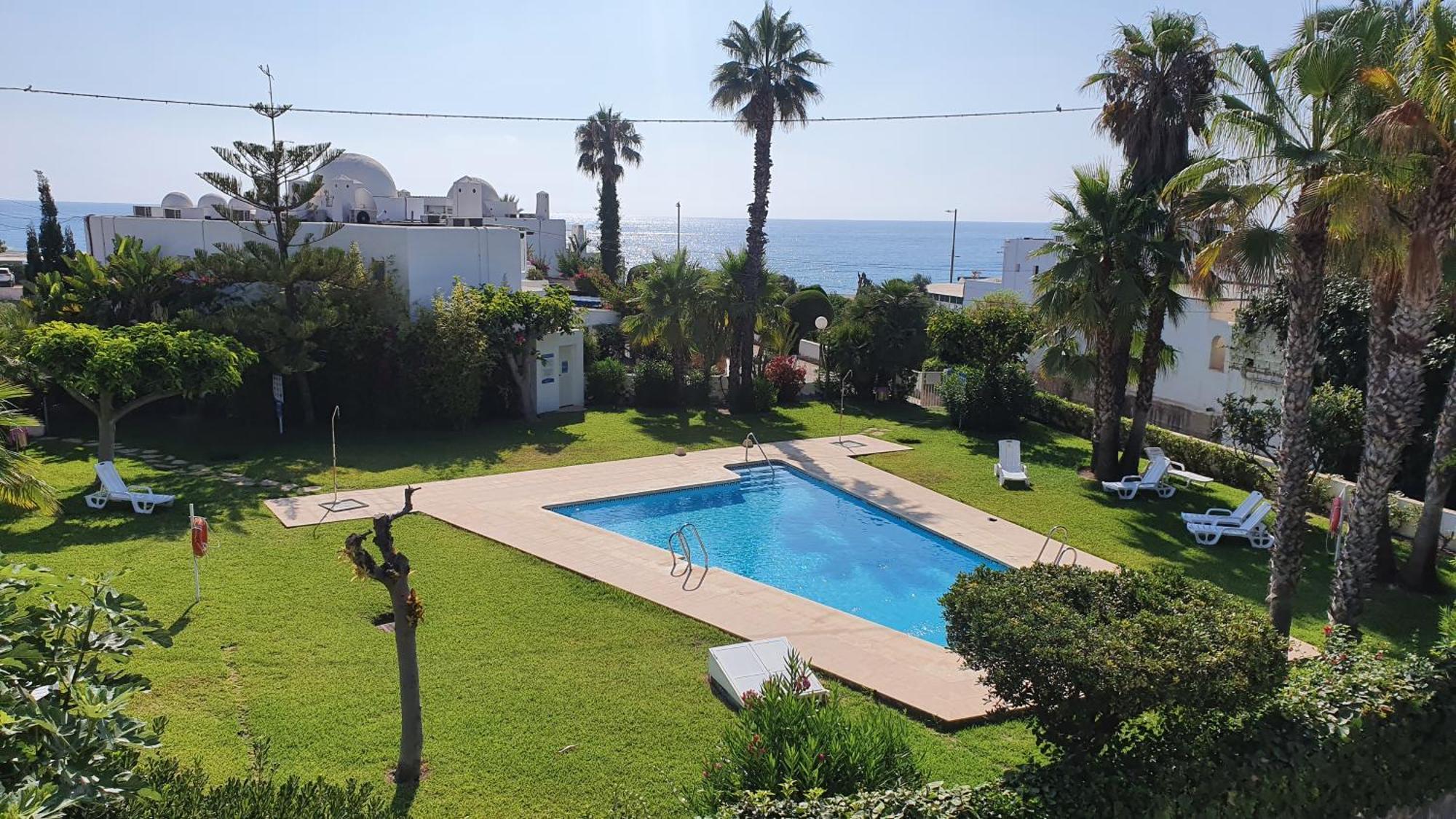 Neptunito: Primera Linea Con Piscina Mojacar Luaran gambar